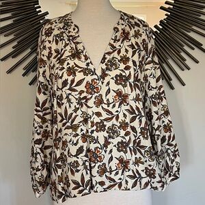 Faherty Floral Blouse